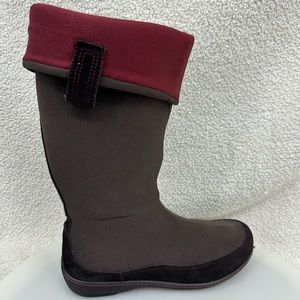 AETREX BERRIES Boots BB51W Neoprene Rain Tall Women’s size 9.5  41.5 Waterproof